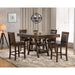 Ferrara - 5 Piece Counter Height Dining Set With Chairs - Walnut Furniture Max