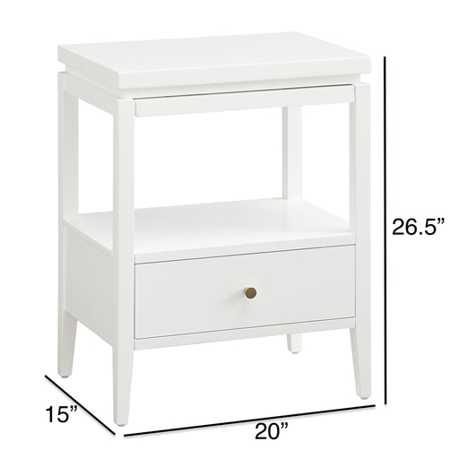 Olana -1 Drawer Nightstand With Floating Top Design Ridgecrest Home