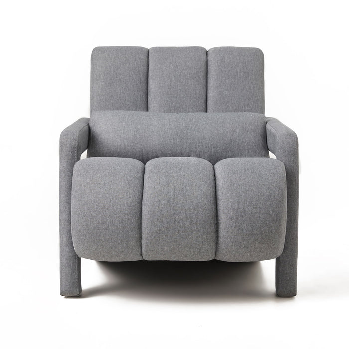 Modern Upholstered Accent Chair, Comfortable Fabric With A Pillow For Living Room Home Essentials