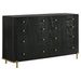 Anser - 8 Drawer Dresser - Black Furniture Max