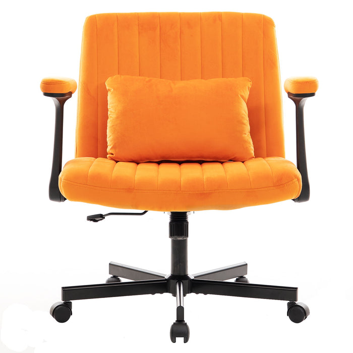Criss Cross Armrest Office Chair With Wheels Home Essentials