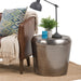 Troy - Metal Accent Table - Antique Silver Simpli-Home