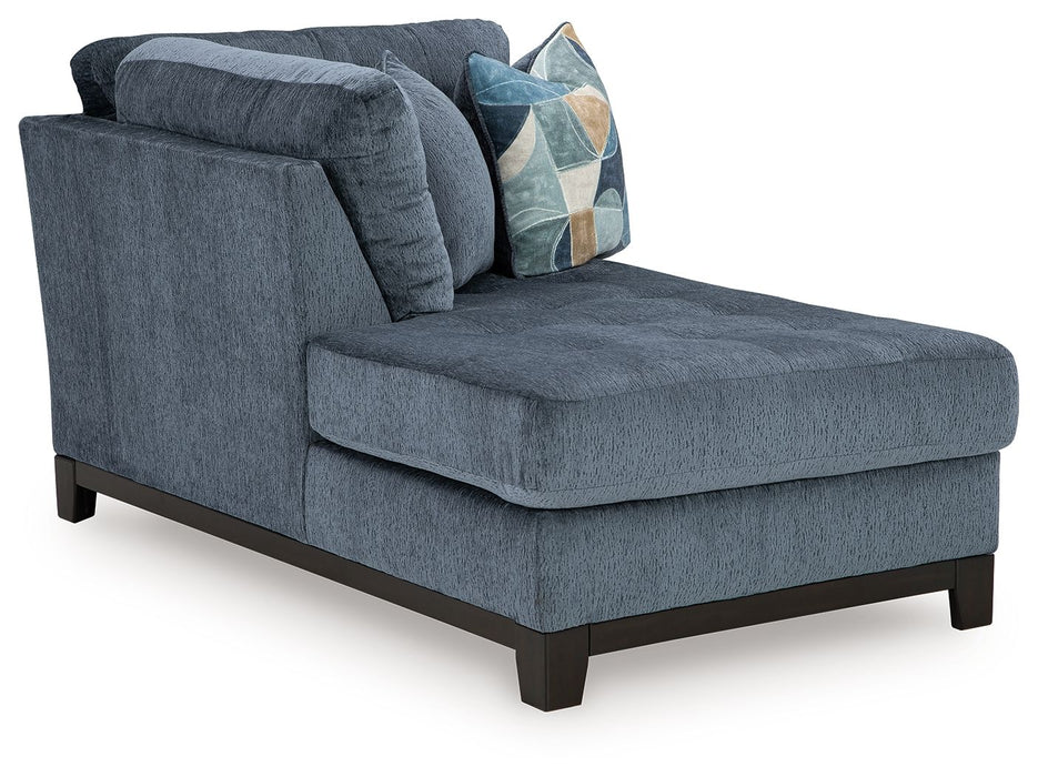 Maxon Place - Laf Corner Chaise - Navy Benchcraft®