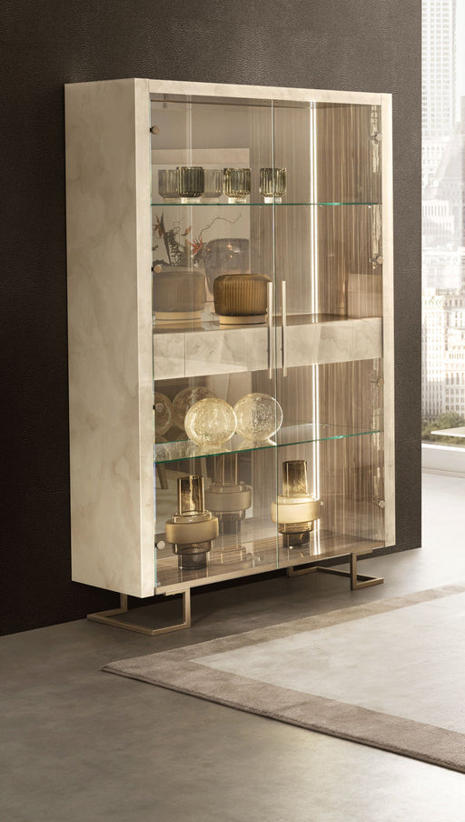 Luce - 2 Door Cabinet With Drawer - Beige Arredoclassic Italy