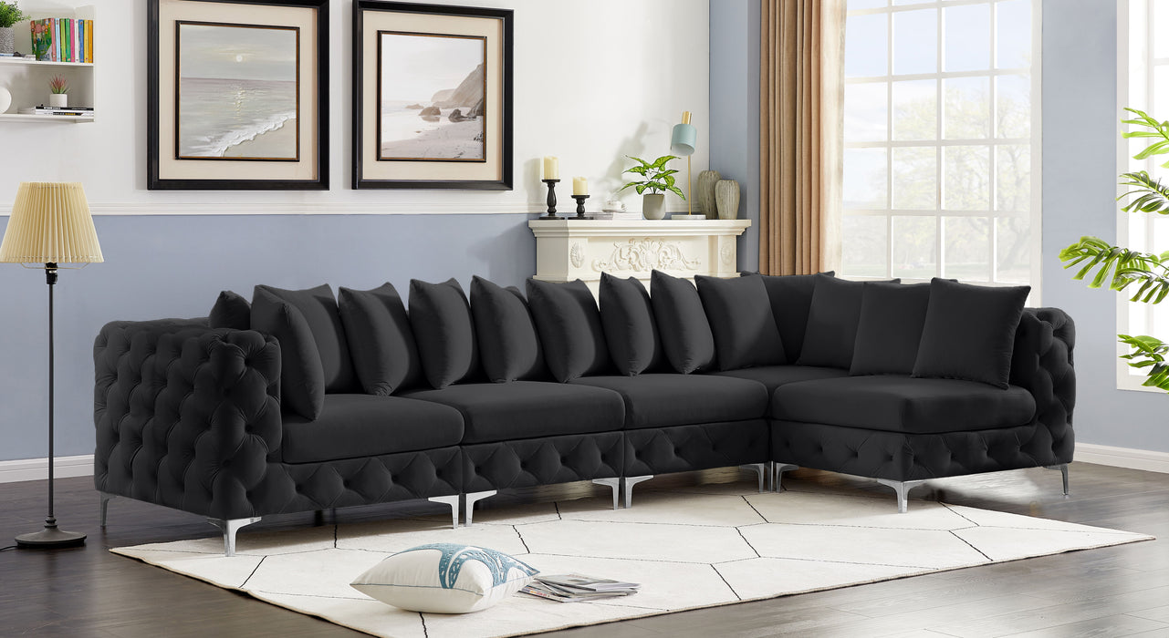 Tremblay - Modular Sectional 5 Piece - Black - Fabric