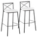 Modern Charlotte - Contemporary Fixed Height Barstool (Set of 2) Lumi Source