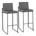 Fuji - Contemporary High Back Barstool Elegant Design Lumi Source
