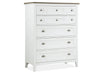 Heron Cove - Two Tone Drawer Chest - Chalk White And Dovetail Gray Magnussen Furniture