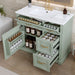 Modern Bathroom Vanity With Sink, 4 Drawers, Soft-Close Door, Adjustable Shelf Hearth and Haven