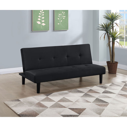 Boston - Tufted Convertible Sofa Bed Armless Design - Black Furniture Max