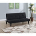 Boston - Tufted Convertible Sofa Bed Armless Design - Black Furniture Max