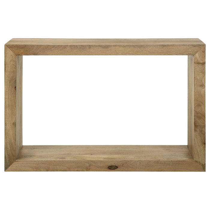 Mesa - Rectangular Console Table With Clean Open Frame Design - Natural Furniture Max