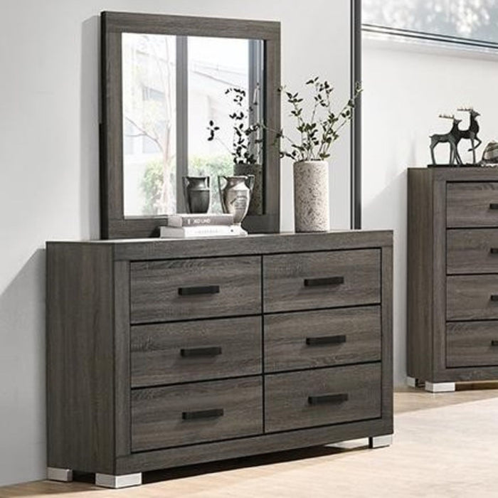 1 Piece Dresser Bar Handle Bedroom Furniture - Gray Home Essentials