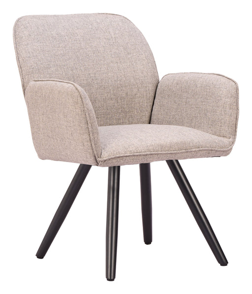 Sieve - Swivel Dining Chair (Set of 2) - Beige / Black Zuo Modern