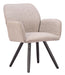 Sieve - Swivel Dining Chair (Set of 2) - Beige / Black Zuo Modern