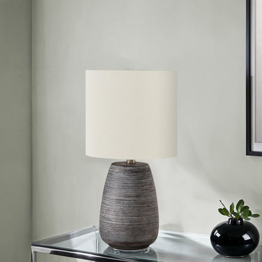 Lighting, Table Lamp, Ceramic, Contemporary - Gray / Cream 8th Street