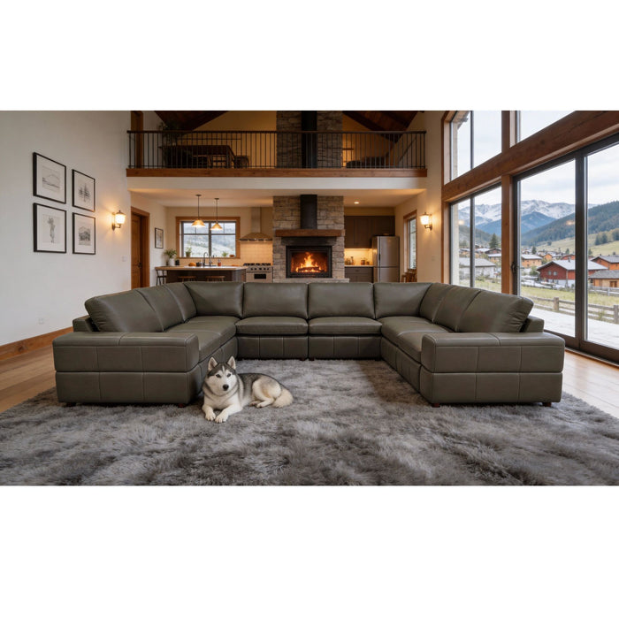 Upholstered Large Arms Sectional With Recliner Seats Home Essentials