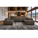 Upholstered Large Arms Sectional With Recliner Seats Home Essentials