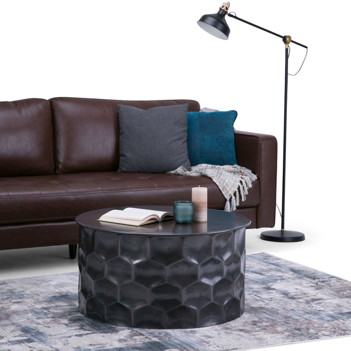 Whitney - Handcrafted Metal Storage Table Simpli-Home