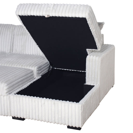 Bliss - RAF Storage Chaise - Mist Gray New Classic