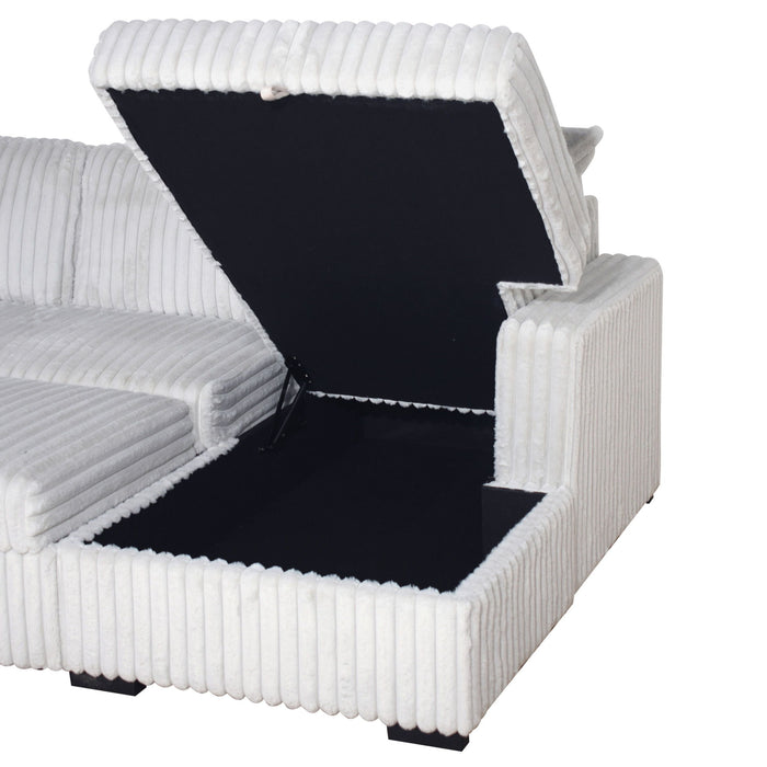 Bliss - RAF Storage Chaise - Mist Gray