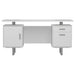 Jensen - 2 Drawer Desk - White Furniture Max