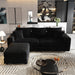Deep Seat Convertible Sofa With Soft Pillows And Ottomans Home Essentials
