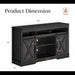 Farmhouse TV Stand With Sliding Barn Doors & Adjustable Storage Home Essentials
