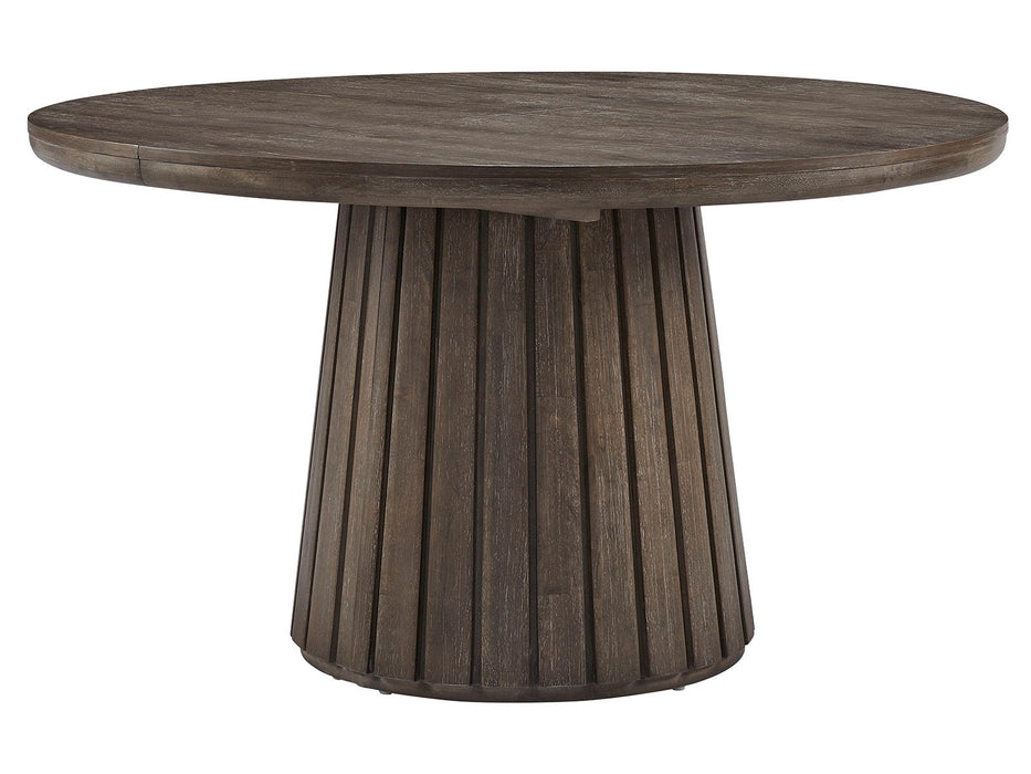 Kavanaugh - Round Dining Table Base - Dark Brown Magnussen Furniture