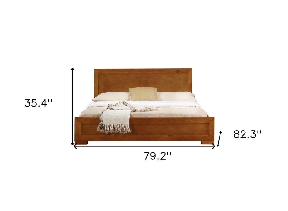 King Platform Bed - Wood