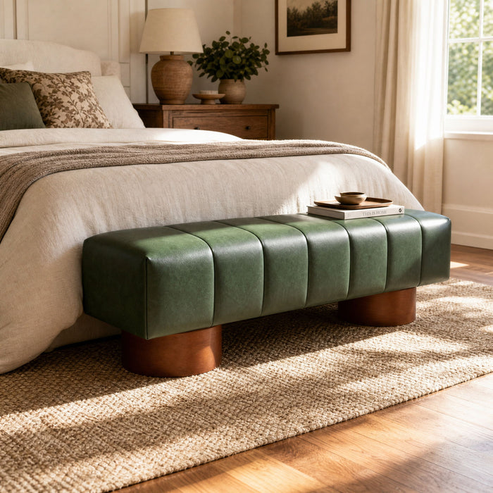 Modern Upholstered Dining Bench Noble House