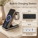 Nightstand With Charging Station And 2 Storage Drawers Home Essentials