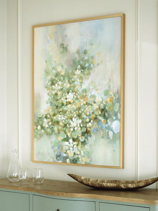 Reedster - Wall Art - Green / Blue / Yellow Signature Design by Ashley®