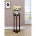 Elna - Accent Side Table With Round Top Plant Stand - Brown Furniture Max