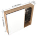 Wall Mounted Bathroom Mirror Cabinet With Adjustable Shelves - Imitative Oak Home Essentials