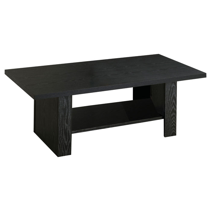 Salton - 3 Piece Coffee Table Set - Black Furniture Max