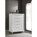5 Drawer Bedroom Chest Of Drawers - White Furniture Max