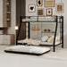 Bunk Bed For Kids, Convertible Frame With Ladders & Guardrail Home Essentials