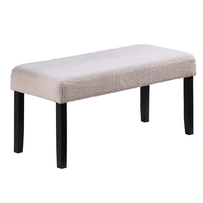 Contemporary Dining Bench Soft Upholstered Home Essentials