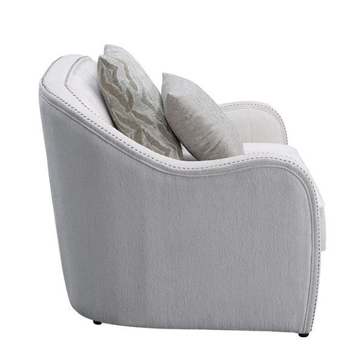 Mahler - Loveseat With 4 Pillows - Beige Linen ACME