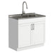 Modern Shaker All-In-One Laundry Utility Sink And Cabinet With Pull-Out Faucet Simpli-Home