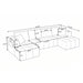 U - Shaped Sectional Sofa, Cup Holders & Side Pockets For Living Room Home Essentials