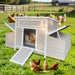 Large Chicken Coop Outdoor Hen House With Dual Nesting Boxes Daily Nest