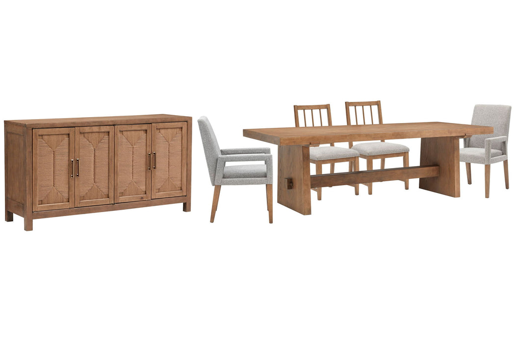 Lindon - Trestle Dining Table Set Magnussen Furniture