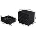 Nightstands, Bedside Table With 2 Drawers (Set of 2) - Black Home Essentials