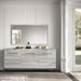 Mia - 3 Door Buffet - White / Gray / Silver Status Italy