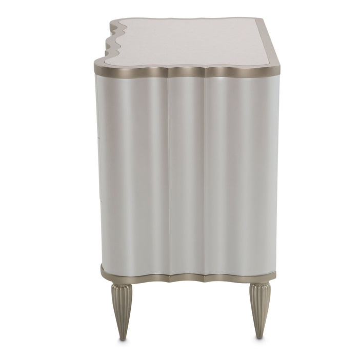 London Place - Nightstand - Creamy Pearl Michael Amini