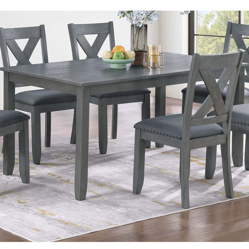 7 Piece Dining Room Furniture, Table And 6 Chairs Set - Gray Home Essentials