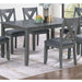 7 Piece Dining Room Furniture, Table And 6 Chairs Set - Gray Home Essentials