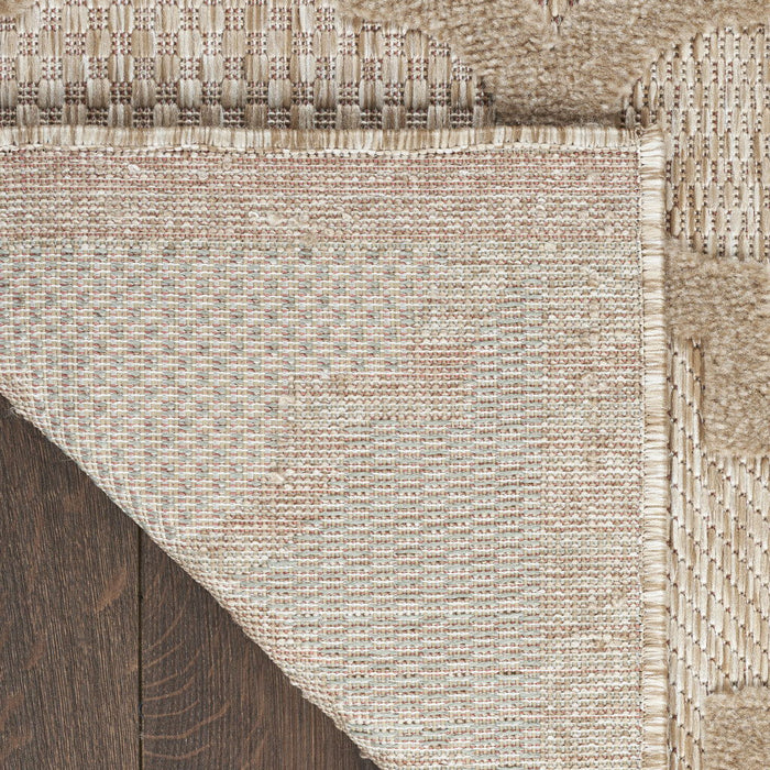 8' X 10' Area Rug Geometric Flatweave - Beige